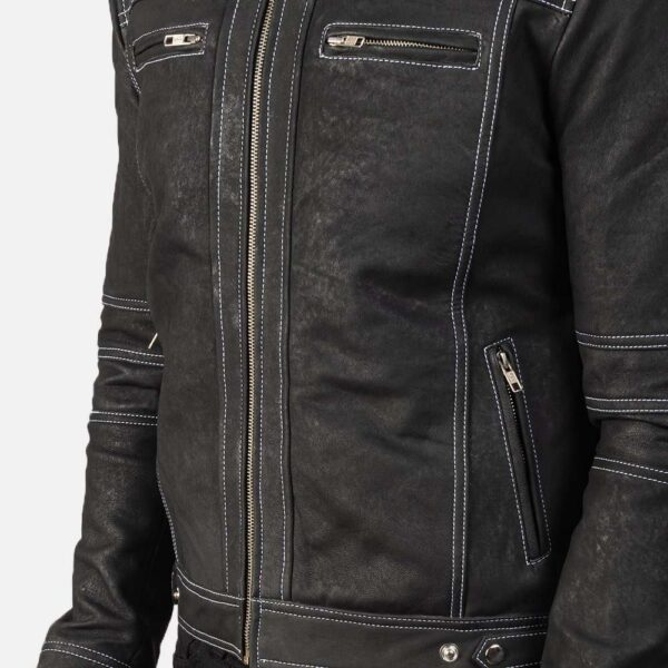 Youngster Leather Biker Jacket - Image 2