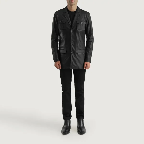 Ray Cutler Brown Leather Blazer