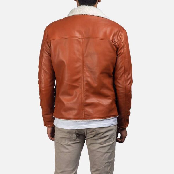 Dan Frost Tan Shearling Jacket - Image 4