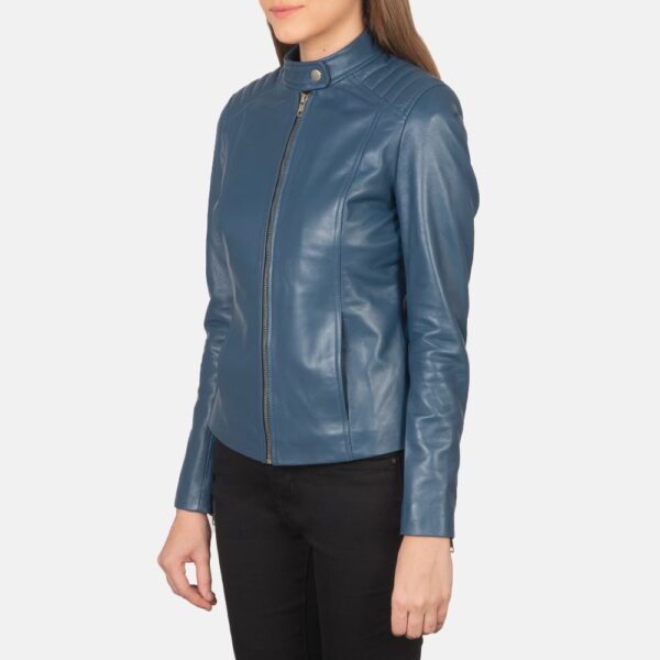 Kelsee Leather Biker Jacket - Image 2