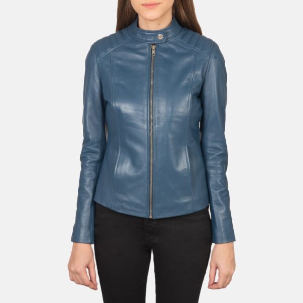 Kelsee Leather Biker Jacket - Image 4