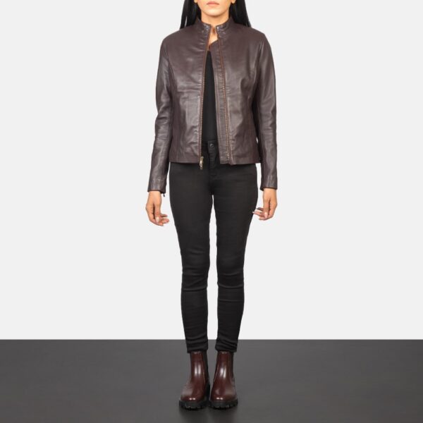 Rumella Leather Biker Jacket