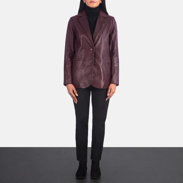 Norma Leather Blazer
