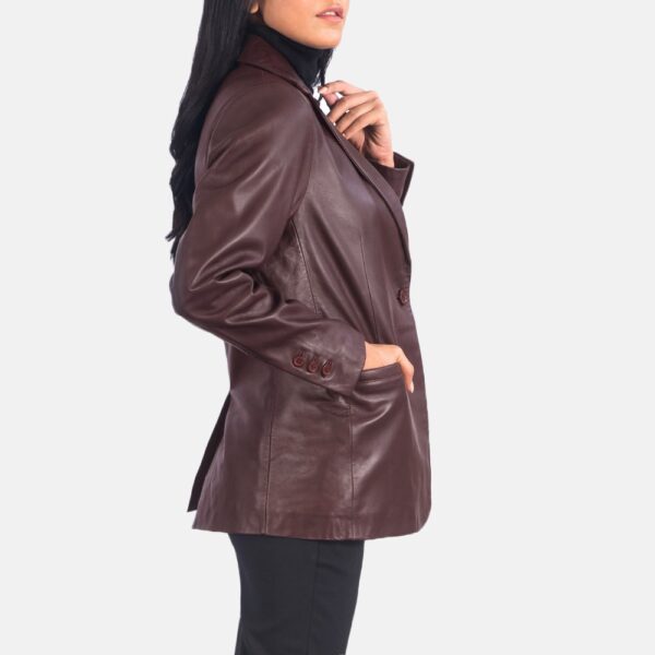 Norma Leather Blazer - Image 3