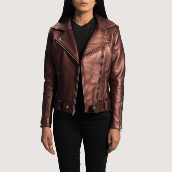 Rumy Leather Biker Jacket - Image 2