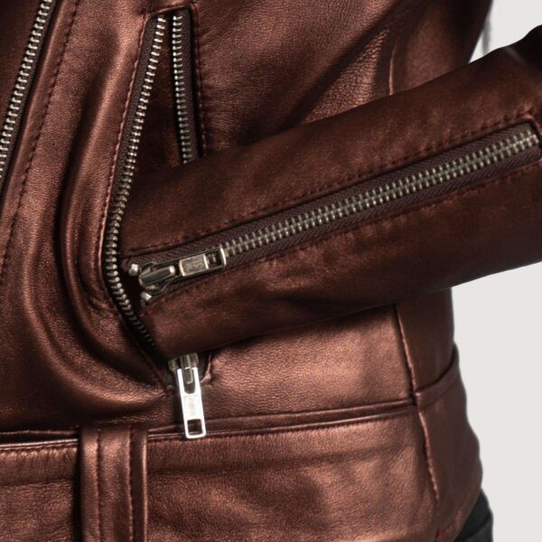 Rumy Leather Biker Jacket - Image 3
