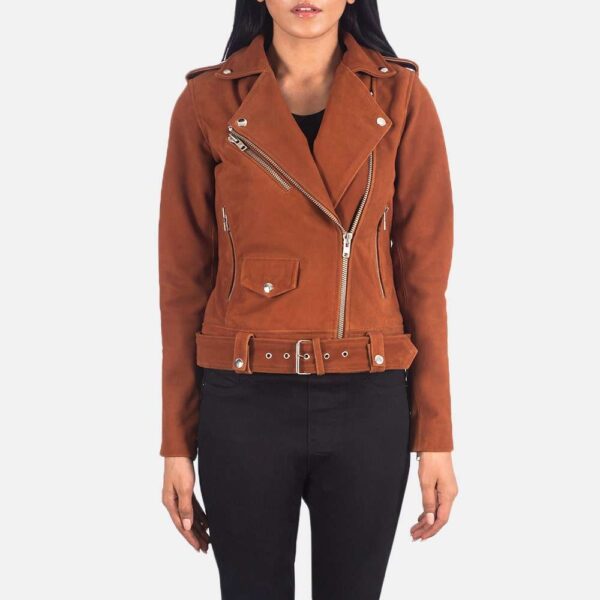 Alison Leather Biker Jacket - Image 2