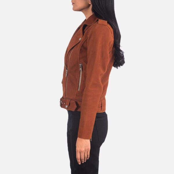 Alison Leather Biker Jacket - Image 3