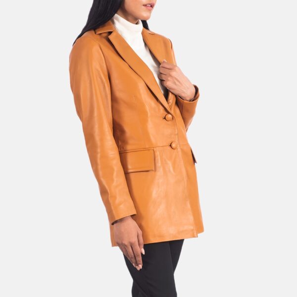 Marilyn Leather Blazer - Image 2