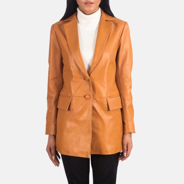Marilyn Leather Blazer - Image 3