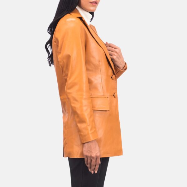 Marilyn Leather Blazer - Image 4
